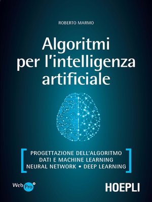 cover image of Algoritmi per l'intelligenza artificiale